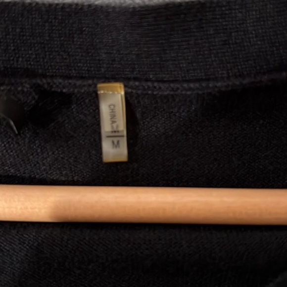 Tahari Long Sleeve Cardigan with neck Detail - Picture 6 of 8